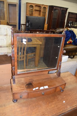 Lot 277 - 19th Century bow front dressing table mirror...