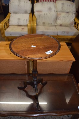 Lot 279 - Reproduction mahogany wine table on tripod base