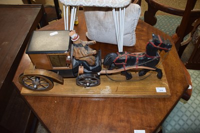Lot 315 - Model horse and carriage