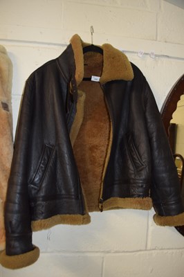 Lot 332 - Dark sheepskin jacket