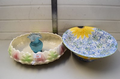 Lot 196 - MODERN POOLE POTTERY BOWL WITH SUNFLOWER...