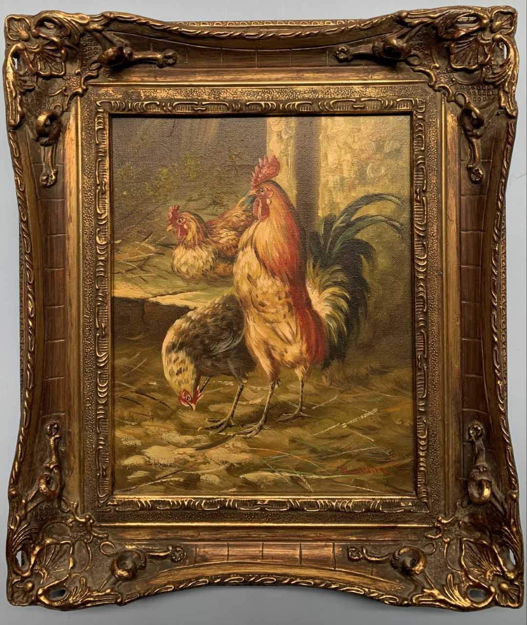 Lot 32 - Attributed to Edgar Hunt (British,1876-1953),...