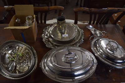 Lot 566 - Collection of various assorted silver plated...