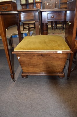 Lot 592 - 19th Century storage footstool with...