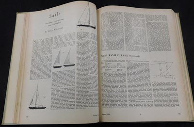 Lot 384 - YACHTING WORLD, 1950-56, vols 102-108 in 14,...