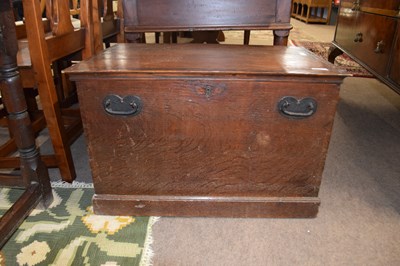 Lot 614 - Victorian oak silver chest with fitted...