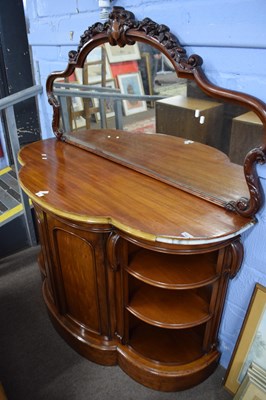 Lot 644 - Victorian mahogany and marble topped side...