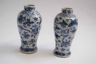 Lot 313 - Pair of Chinese porcelain vases, the baluster...