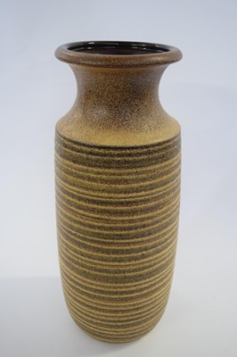 Lot 359 - West German Scheurich Pottery vase with ribbed...