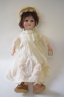 Lot 376 - Bisque headed doll by William Goebel, marked...