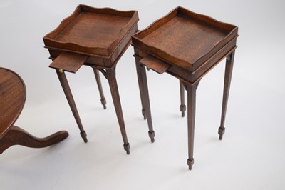 Lot 466 - Group of apprentice furniture pieces including...