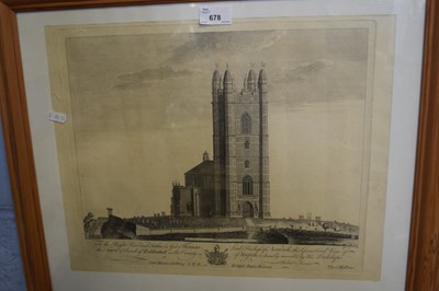 Lot 162 - Thomas Milton, geometrical view of the tower...