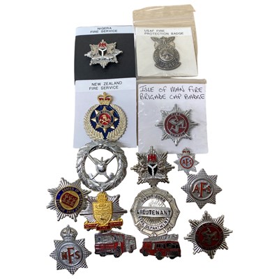 Lot 23 - Quantity of modern foreign Fire Service cap...