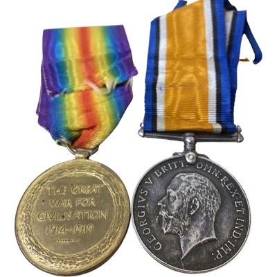 Lot 41 - First World War British medal pair comprising...