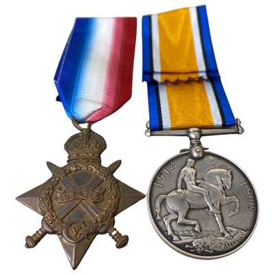 Lot 43 - First World War British medal pair comprising...