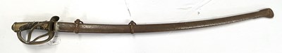 Lot 83 - Rare model 1840 heavy cavalry sword with two...