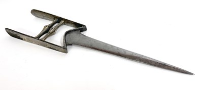 Lot 98 - Indian double edged narrow bladed Katar dagger...