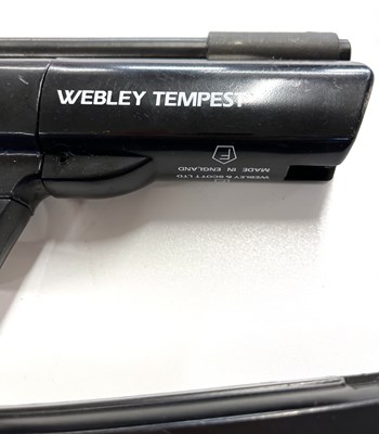 Lot 103 - .177 Webley Tempest air pistol together with...
