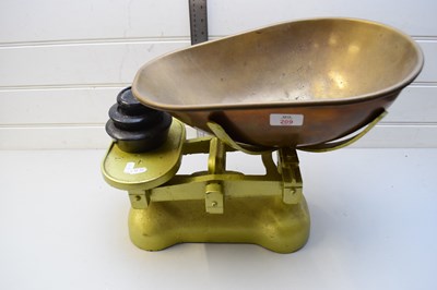 Lot 209 - VINTAGE SHOP SCALES AND WEIGHTS