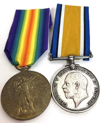 Lot 385 - Great War ROyal Welsh Fusiliers Medal Pair,...