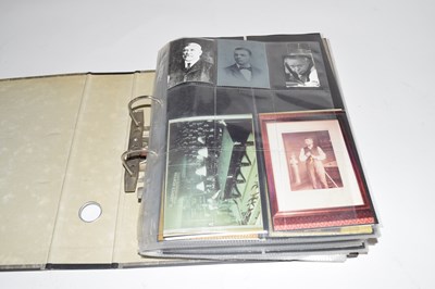 Lot 384 - Grey folder containing range various black and...