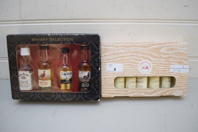 Lot 8 - BOX MINIATURE WHISKY SELECTION AND A BOX...