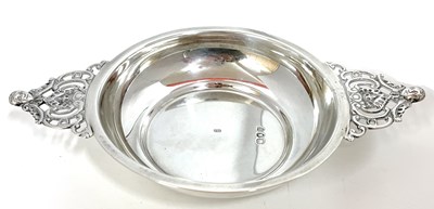 Lot 1 - Victorian silver wine taster/two handled bowl,...