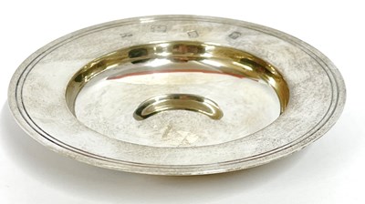 Lot 5 - Silver armada dish of typical form having...