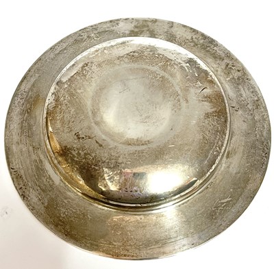 Lot 5 - Silver armada dish of typical form having...