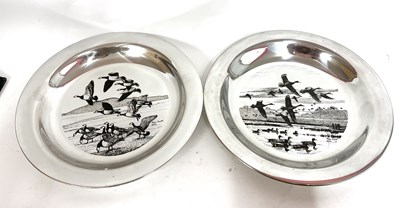 Lot 27 - Two silver limited edition plates, 'The Peter...