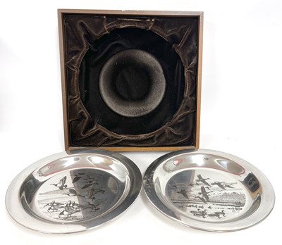 Lot 27 - Two silver limited edition plates, 'The Peter...