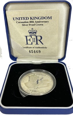 Lot 345 - A 1998 Coronation 40th Anniversary Silver...