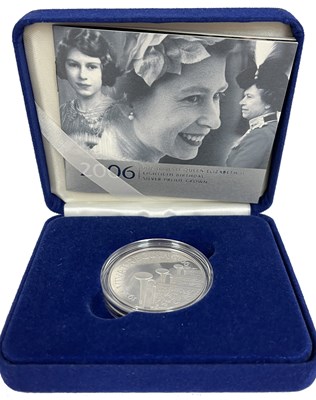 Lot 355 - A UK 2006 Silver Proof Crown, five pounds, to...