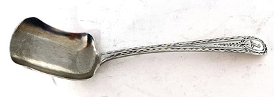 Lot 45 - Georgian silver long handled caddy spoon,...