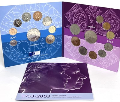 Lot 373 - A set of UK coin proofs, 1953 - 2003...