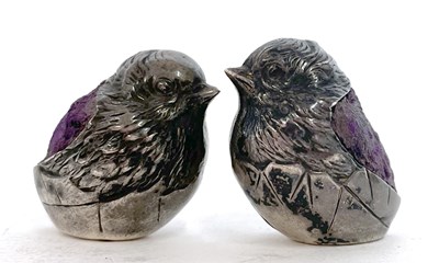 Lot 52 - Two small Sampson Mordan & Co silver 'chick'...