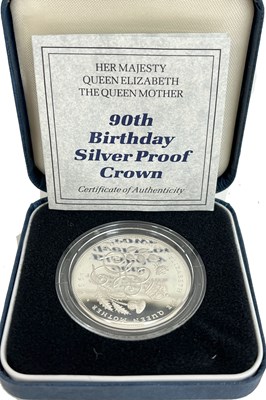 Lot 360 - A 1990 UK Commemorative Silver proof crown to...