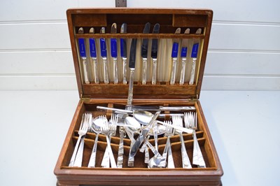 Lot 216 - CANTEEN OF SILVER PLATED CUTLERY