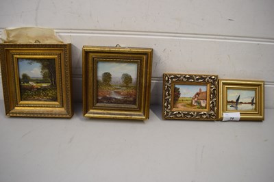 Lot 70 - SPENCER STOCK, TWO SMALL OIL ON COPPER STUDIES,...