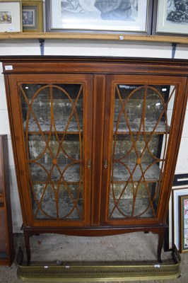 Lot 377 - Edwardian mahogany china display cabinet,...