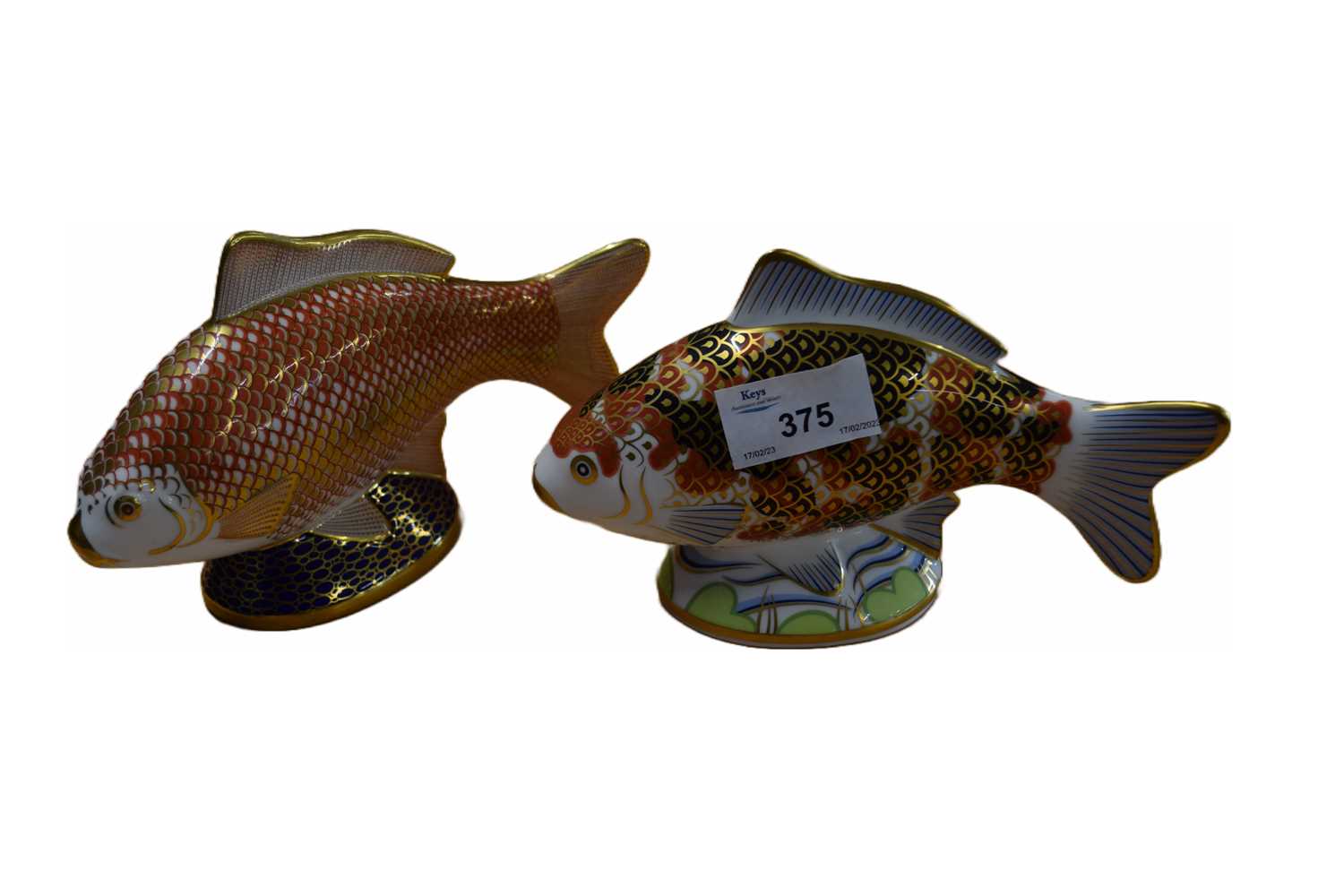 Lot 375 - Royal  Crown Derby Fish