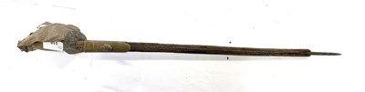 Lot 316 - A short rapier style sword in leather scabbard,...