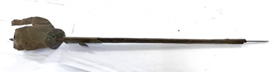 Lot 316 - A short rapier style sword in leather scabbard,...