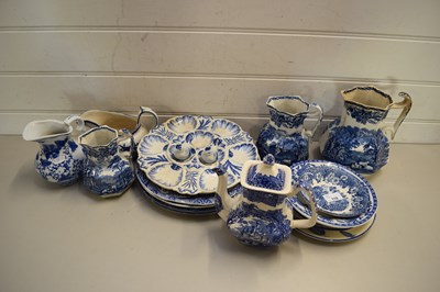 Lot 110 - COLLECTION OF VARIOUS BLUE AND WHITE CHINA...