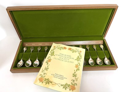 Lot 159 - Royal Horticultural Society Flower spoons...