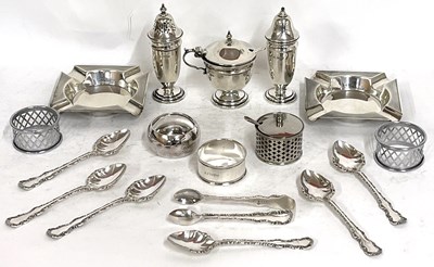 Lot 160 - Mixed lot to include a George V condiment set...