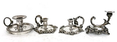 Lot 169A - Group of four antique miniature silver plated...