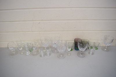 Lot 138 - COLLECTION VARIOUS DRINKING GLASSES