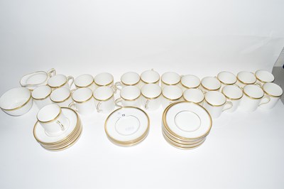 Lot 15 - Quantity of Royal Worcester gilt rimmed coffee...