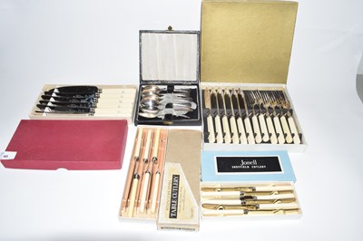 Lot 40 - Collection of various cased cutlery